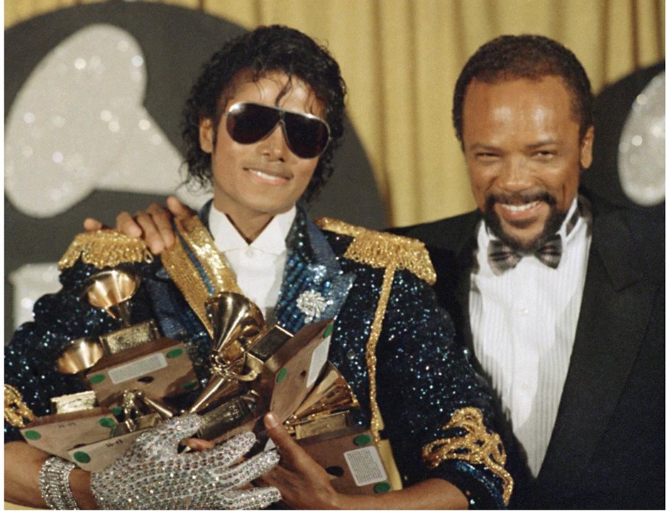 Quincy Jones avec Michael Jaclson